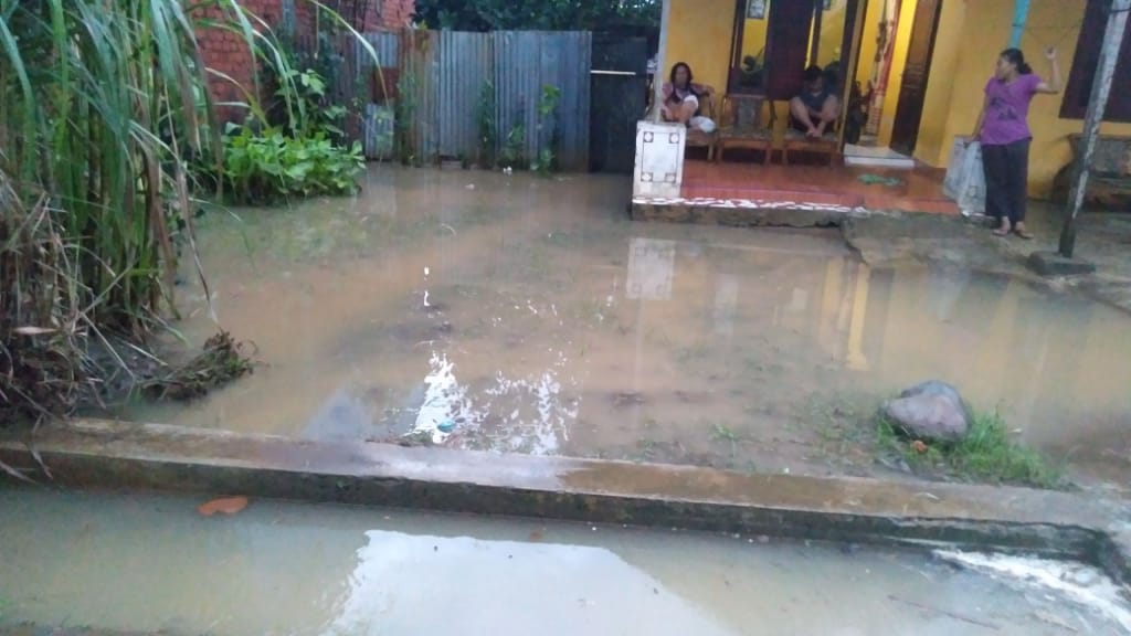 Diguyur Hujan 1 Jam, Sawah Lebar Banjir