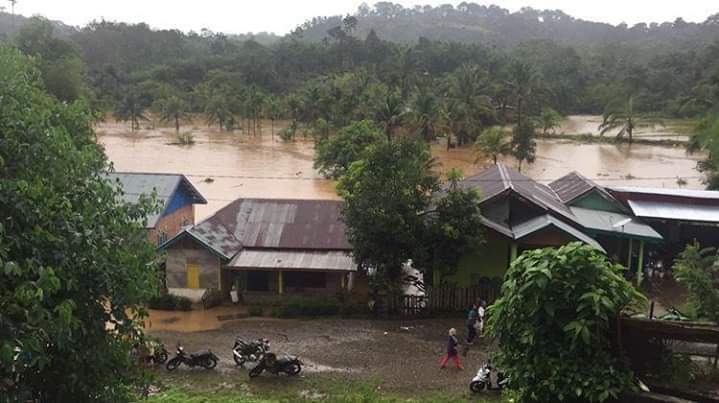 Hujan Lebat, Desa Punjung Banjir