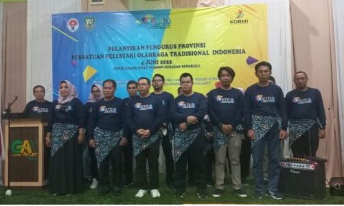 Pelantikan Pengurus FORTINA Bengkulu, Atisar Sulaiman Ajak Lestarikan Olahraga Tradisional