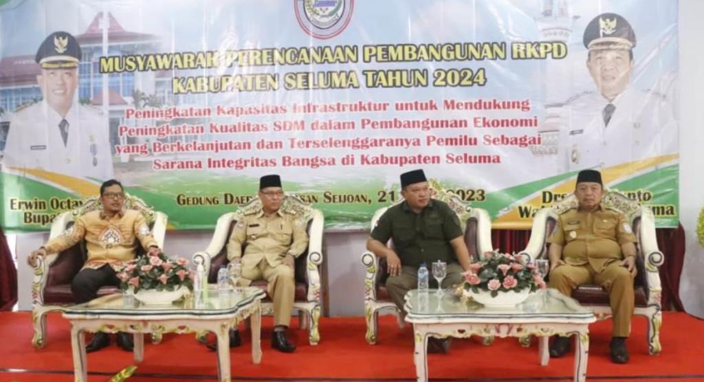 Ketua DPRD Seluma Harap Musrenbang  RKPD 2024 Terencana Sesuai Permintaan Masyarakat