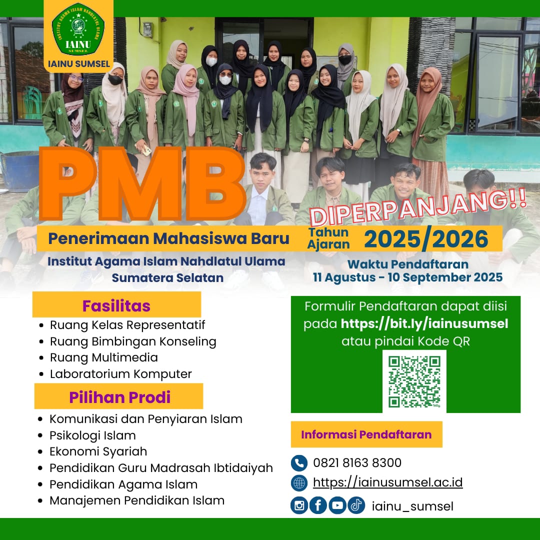 Banyak Beasiswa, Kuliah di IAINU Sumsel Saja